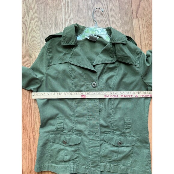 George Military Style Jacket‎ Linen /Cotton Women’s Size 16 Lightweight - Picture 9 of 14
